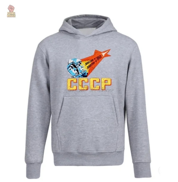 Haut noir CCCP inspiré de l'espace, pour les fans de cosmonautes