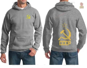 Vêtement tendance avec design communiste en or