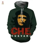 Sweat à capuche vert "Iconique" pour un style communiste