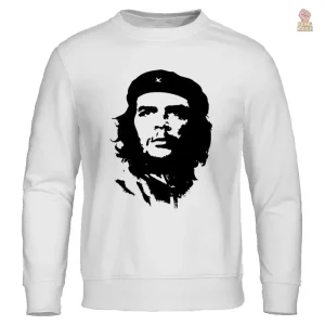 Sweat blanc classique inspiré par Che Guevara