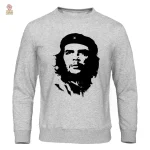 Sweat gris classique inspiré de Che Guevara