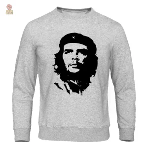 Sweat gris classique inspiré de Che Guevara