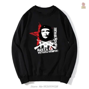 Sweat Che Guevara oversize avec capuche casual manches longues