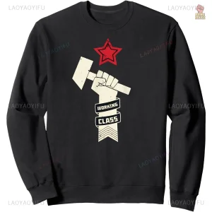 Vêtement casual noir avec motif étoile, ambiance working class