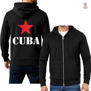 Sweat zippé homme Cuba Revolution casual hoody