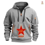 Sweat communiste avec fermeture éclair demi-zip