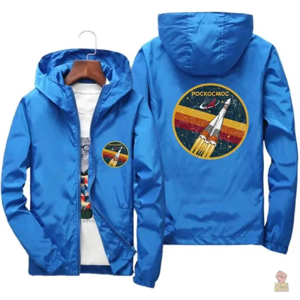 Sweatshirt zippé au style rétro