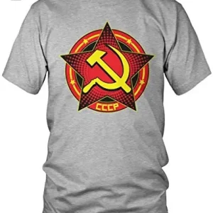 T-shirt avec symbole communiste étoile et faucille