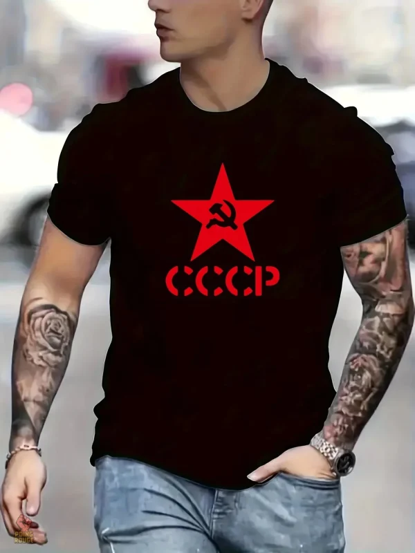 t-shirt-cccp-etoile-rouge-coton-1 T-shirt CCCP étoile rouge en coton