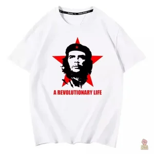 T-shirt blanc "A Revolutionary Life" pour un style engagé