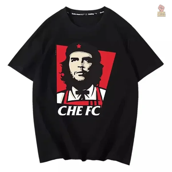T-shirt noir affichant des idéaux révolutionnaires