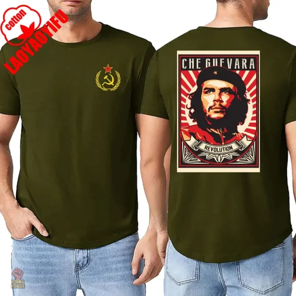 T-shirt au style rétro avec symboles politiques
