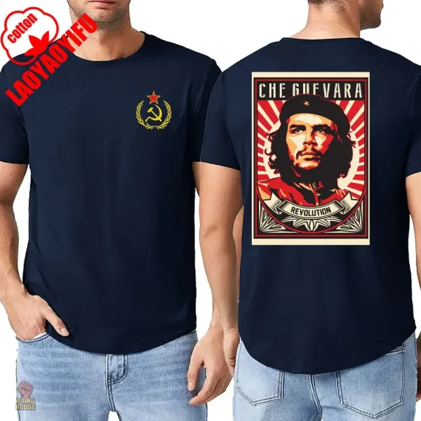 T-shirt à double emblème politique