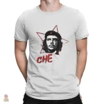 T-shirt à message communiste, étoile au centre