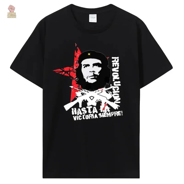 t-shirt-che-guevara-hasta-la-victoria-siempre-1 T-shirt "Hasta la Victoria Siempre" pour les passionnés communistes