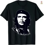 T-shirt noir, symbole du mouvement communiste, style intemporel