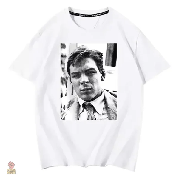 T-shirt blanc à motif communiste, style élégant et moderne