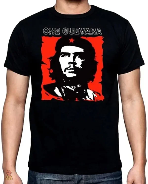 t-shirt-che-guevara-portrait-revolutionnaire-1 T-shirt Che Guevara avec un portrait révolutionnaire emblématique
