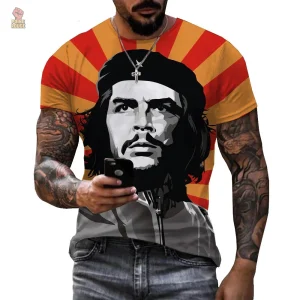 T-shirt Che Guevara rayons soleil orange