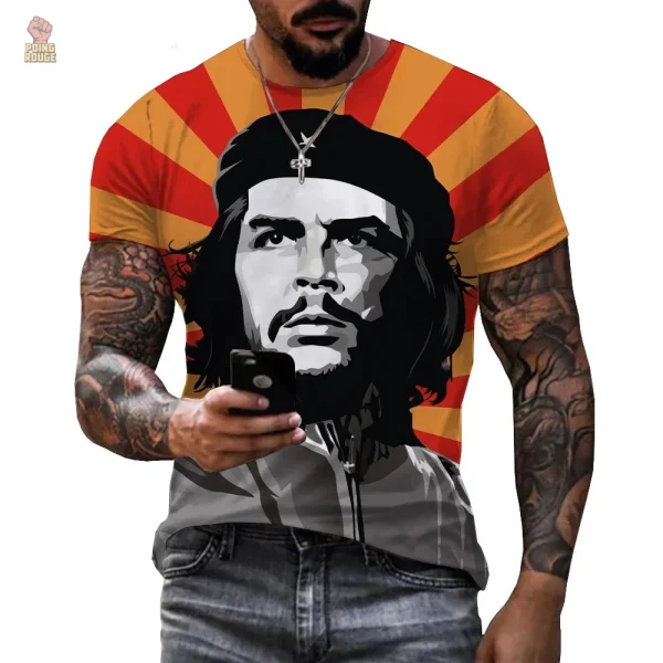 t-shirt-che-guevara-rayons-soleil-orange-1 T-shirt Che Guevara rayons soleil orange