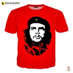 T-shirt rouge flash au style communiste