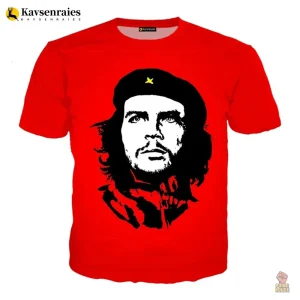 T-shirt rouge flash au style communiste