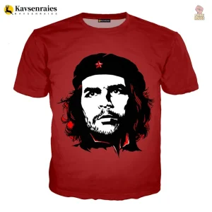 T-shirt rouge révolutionnaire au style communiste