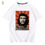 T-shirt communiste blanc, style audacieux et engagé