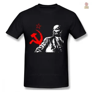 T-shirt communiste avec symbole rouge de Lénine
