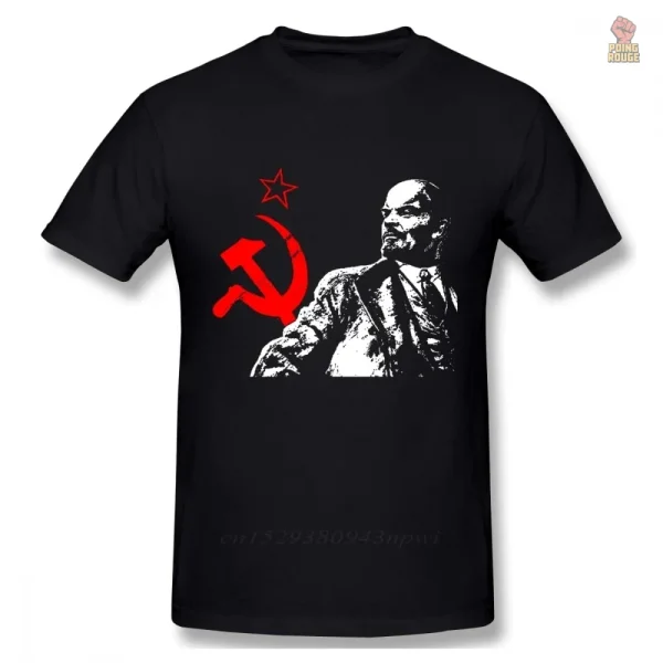 t-shirt-communiste-lenine-symbole-rouge-1 T-shirt communiste avec symbole rouge de Lénine