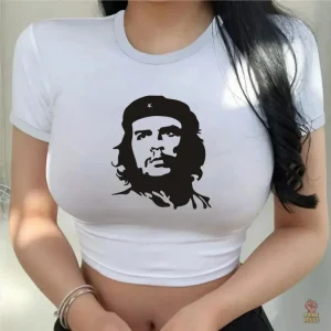 T-shirt court femme style communiste