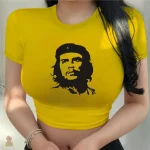 T-shirt court de style révolutionnaire pour femmes