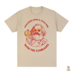 T-Shirt "Cracking Open a Cold One" pour les amateurs de communisme