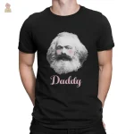 T-Shirt avec message "Daddy", couleur rouge vif