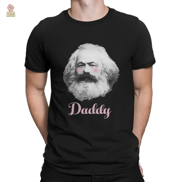 T-Shirt avec message "Daddy", couleur rouge vif