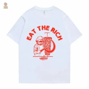 T-Shirt "Eat the Rich" en style communiste
