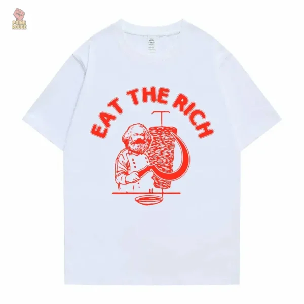 t-shirt-karl-marx-eat-the-rich-1 T-Shirt "Eat the Rich" en style communiste