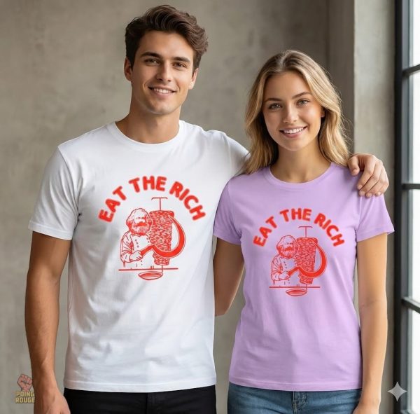 Tee-shirt à message sur l'inégalité économique