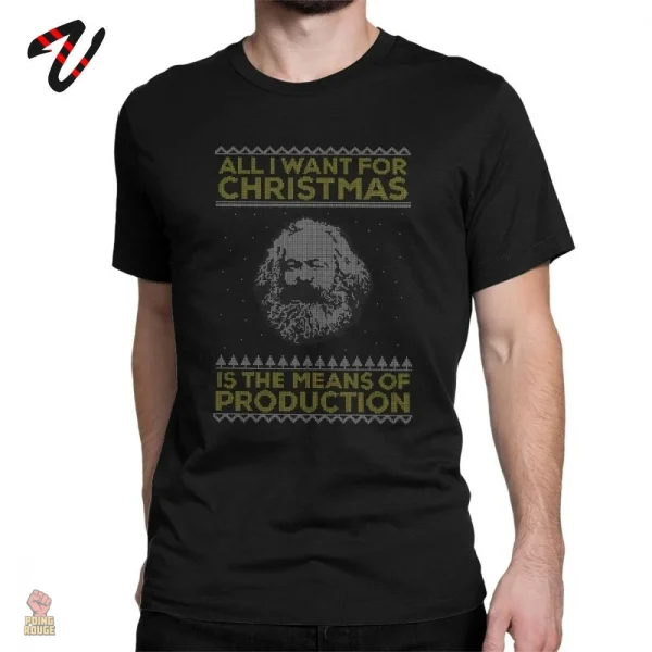 t-shirt-karl-marx-noel-1 T-Shirt Karl Noël communiste
