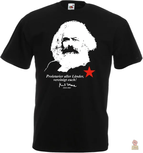Tee-shirt engagé avec message prolétarien fort