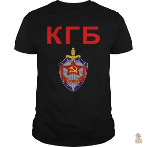 T-shirt KGB avec emblème officiel en cyrillique