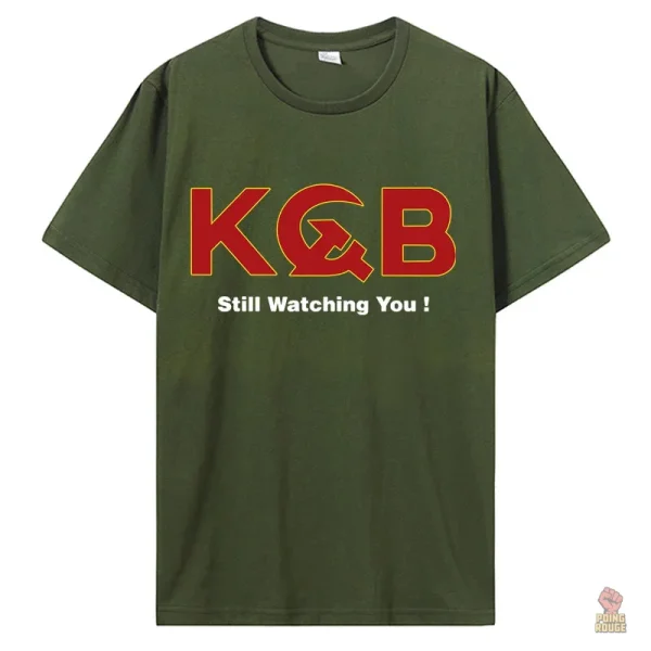 T-shirt KGB au message amusant sur la surveillance