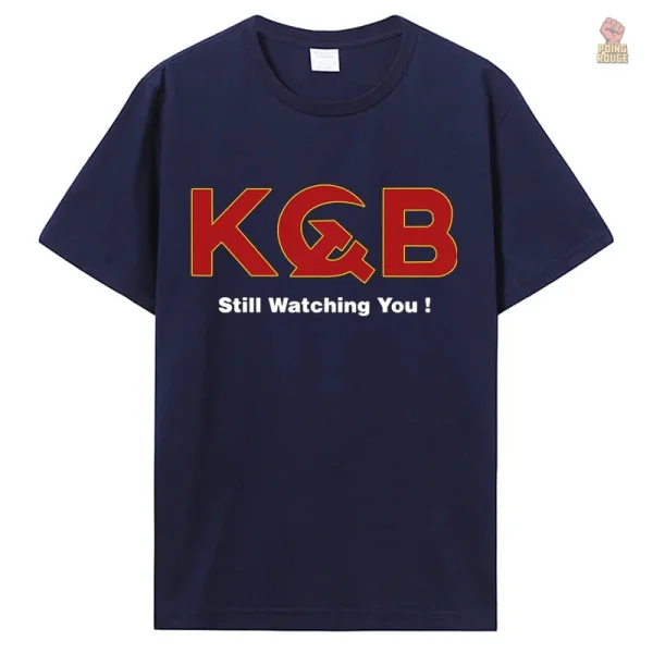 Design KGB amusant sur un t-shirt confortable