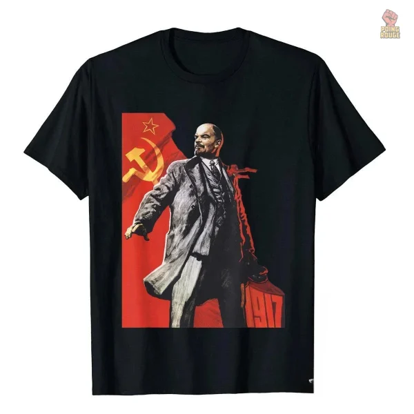t-shirt-lenine-forever-revolution-1917-1 T-shirt Lénine Forever avec design révolutionnaire 1917