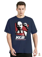 Modèle de T-shirt Lenine KGB en style parodique