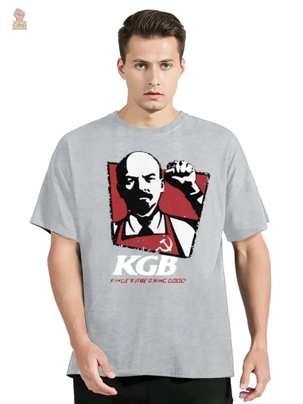 T-shirt KGB avec design inspiré de Lenine