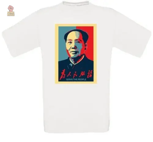 t-shirt-mao-zedong-serve-the-people-1 T-shirt Mao Serve the People en coton léger