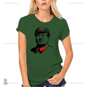 T-shirt graphique Mao, design unique et audacieux
