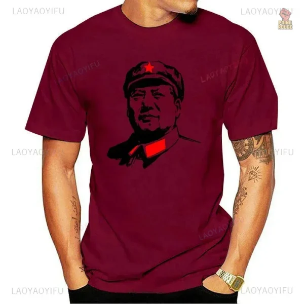 T-shirt Mao visage, expression artistique contemporaine
