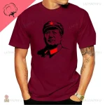 T-shirt Mao Zedong, illustration iconique sur textile